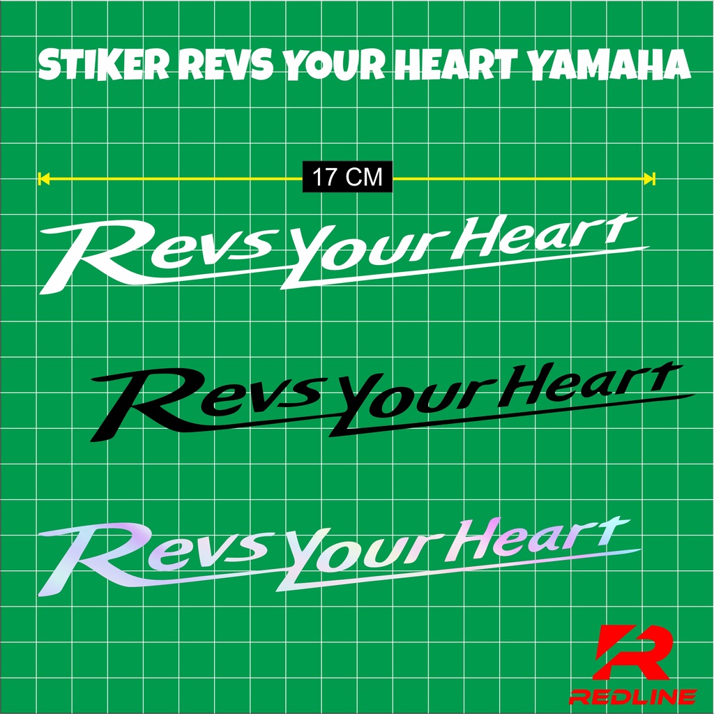 Yamaha REVS YOUR HEART STICKER CUTTING MATERIAL