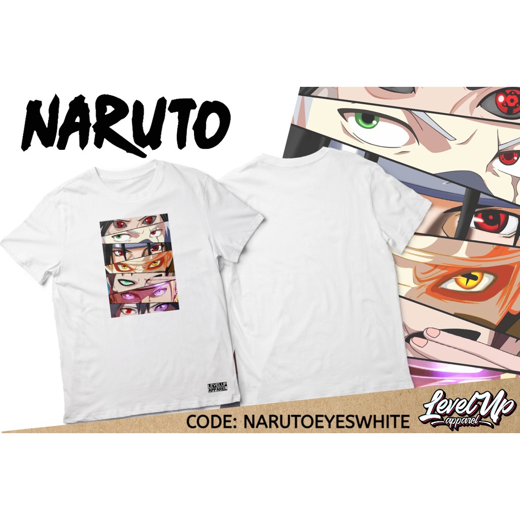 Anime Shirt Naruto Eyes Tshirt For Men