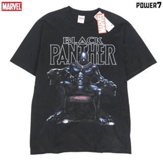 Power 7 Shop เสื้อยืดการ์ตูน มาร์เวล Black Panther ลิขสิทธ์แท้ MARVEL COMICS  T-SHIRTS (MVX-160)_03