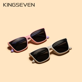 Kingseven แว่นตากันแดด เลนส์โพลาไรซ์ ลายแมว สําหรับเด็กผู้ชาย ผู้หญิง Gafas De Sol UV400