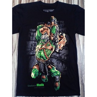 BT103 HULK GLADIATOR THOR RAGNAROK MARVEL UNIVERSE AVENGERS HERO MOVIE COLLECTION BLACK TIMBER COTTON T-SHIRT_04