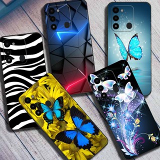 เคสมือถือ TPU แบบนิ่ม ลายผีเสื้อน่ารัก สําหรับ Tecno Spark 8C Tecno Spark 8C