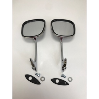 กระจกมองหลัง มองข้าง Datsun Toyota Mazda ทรงใบโพธิ์ ใส่ได้หลายรุ่น ติดตั้งแก้ exterior-mirrors T1