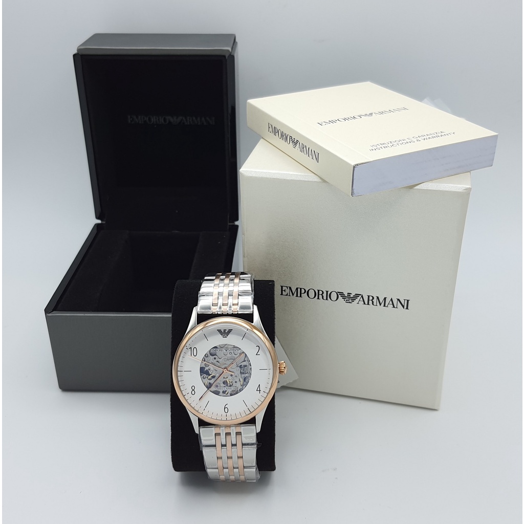 นาฬิกา EMPORIO ARMANI MEN'S AR1921 DRESS MECCANICO AUTOMATIC พร้อมกล่อง (ใหม่)