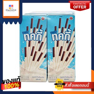 คุกกี้Stick กรัมบิสกิตเคลือบครีมรสนม22แพ็ค 12กล่องบิสกิตคุกกี้ และแครกเกอร์TickyStick 22 Milkgx12