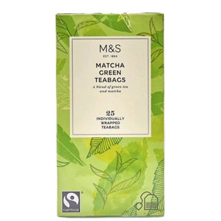 Marks&amp;Spencer 🍵 matcha green Teabags 25 individually wrapped Teabags ชาเขียวซอง