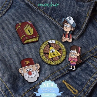 Mocho กระเป๋าเป้สะพายหลัง พิมพ์ลายการ์ตูนอะนิเมะ Gravity Falls คลาสสิก หมุนได้ ของขวัญสําหรับผู้หญิง