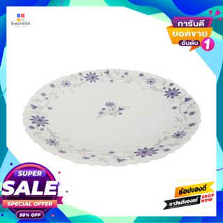 Opal จานโอปอลทรงตื้น Little Daisy Kassa Home รุ่น Hbtp85 ขนาด 8.5 นิ้ว สีขาวshallow Opal Plate Little Daisy  Home Hbtp85