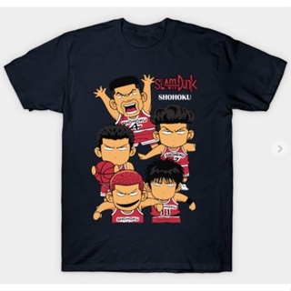 SHOHOKU CHIBI  Slam Dunk T-Shirt Classic Fashion Anime Cotton 100% T-Shirt_09