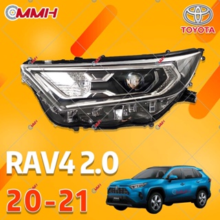 ไฟหน้ารถยนต์ Toyota RAV4 RAV 4 20 21 ไฟหน้าสำหรับ ไฟหน้า โคมไฟหน้า ไฟหน้า​โปรเจค​เตอร์​ โคมไฟหรถยนต์ เลนส์กระจก headlamp headlight front light lens