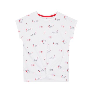 Mothercare you look great knot-front t-shirt YB648 เสื้อยืดเด็กผู้หญิง