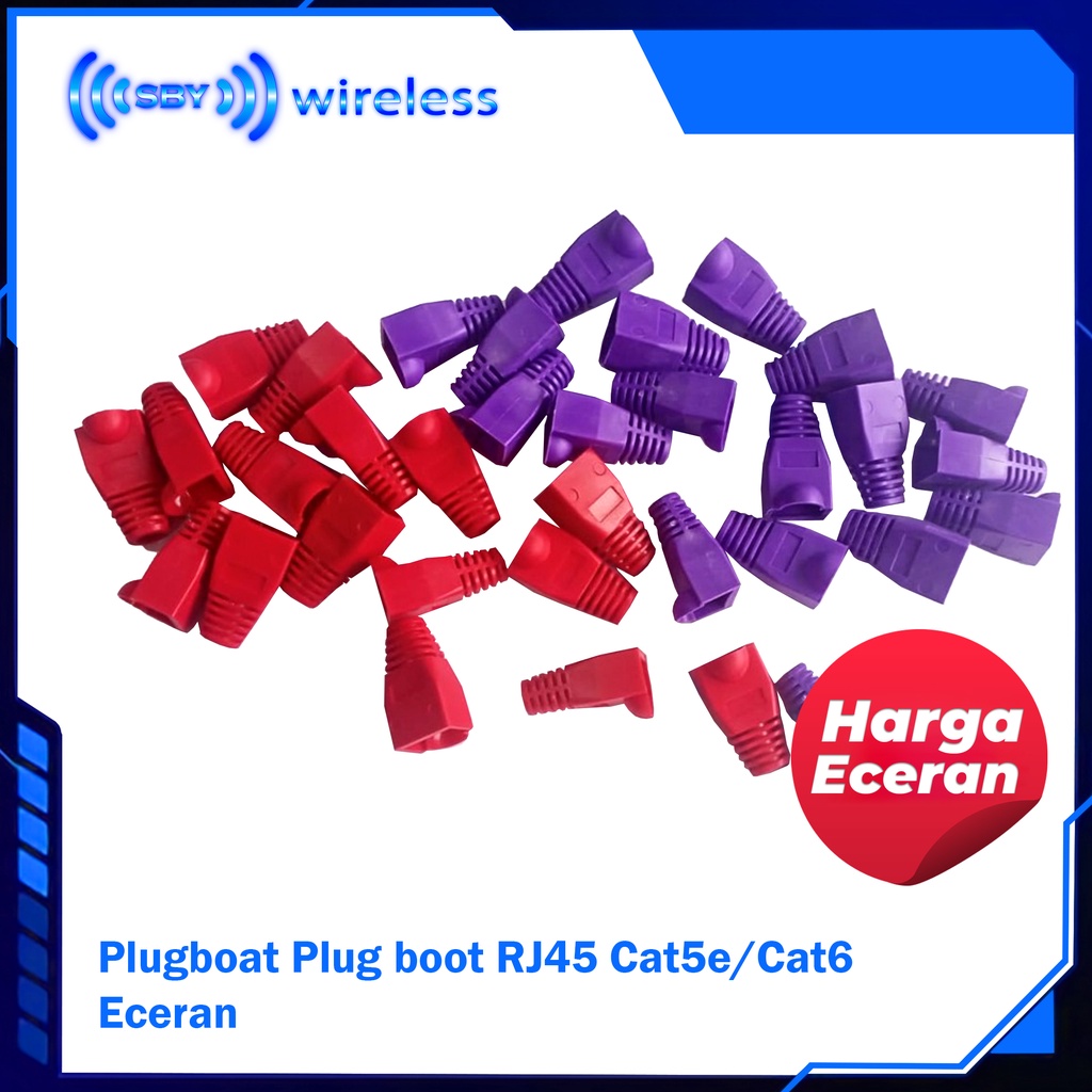 ขายปลีก Plugboot COLOR RJ45 6.0mm Cat5e / Cat6 Plug boot