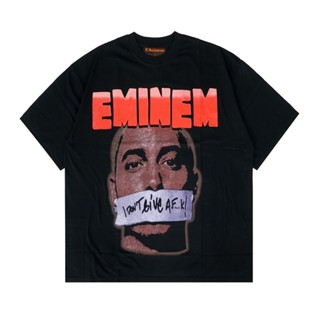 เสื้อยืด ลาย Kkontener EMINEM สีดํา