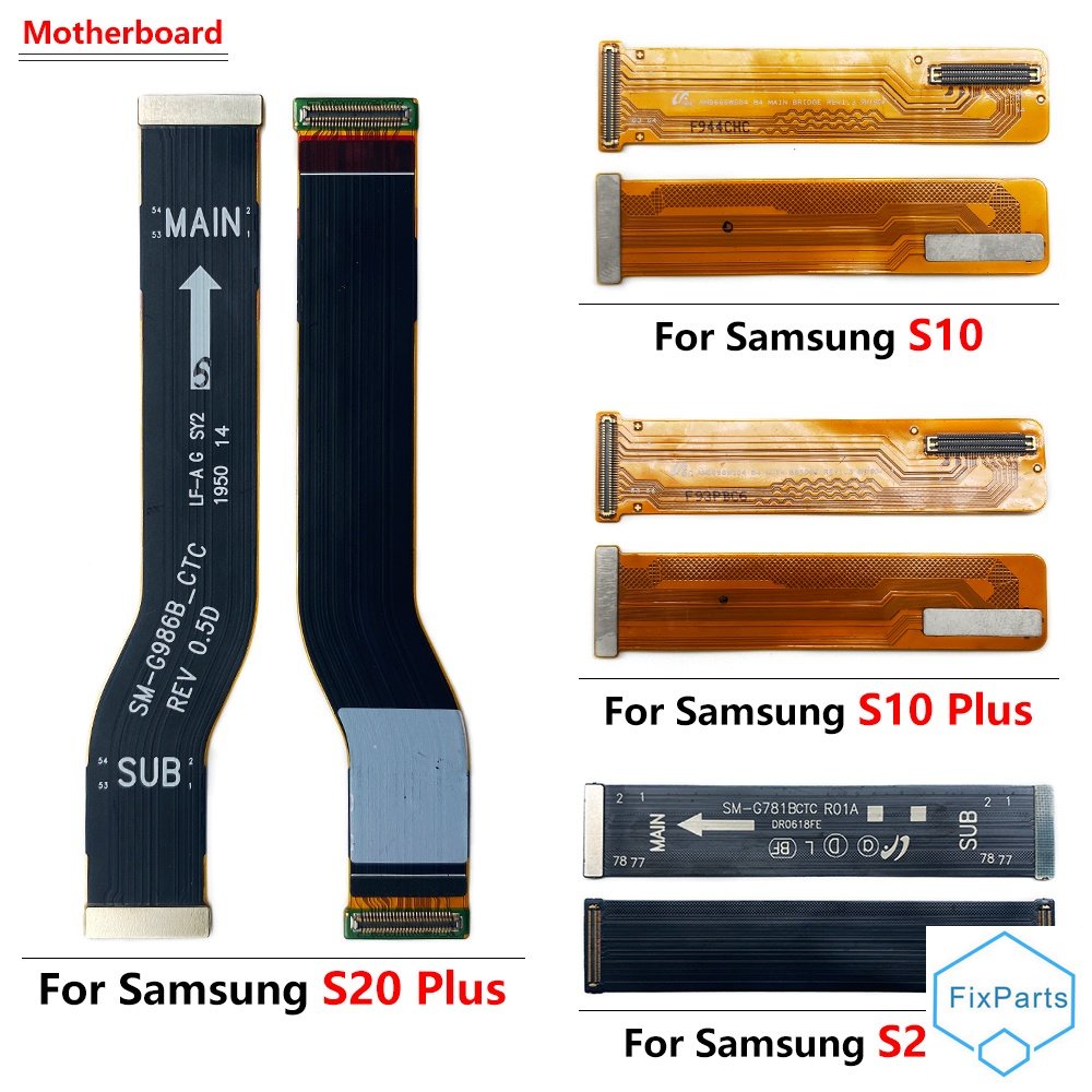 ใหม่ เมนบอร์ดหน้าจอ LCD สายเคเบิลอ่อน แบบเปลี่ยน สําหรับ Samsung S20 Ultra S20 Fe S10 Plus Note 10 Plus Note 10 Lite