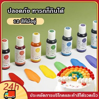 สีผสมอาหาร วินเนอร์ ขนาด 21 ml(มีให้เลือกซื้อถึง12สี) สีผสมอาหารน้ำ สำหรับเค้ก สีผสมตกแต่ง สีใส่อาหาร สีทำทำขนม สีเจล