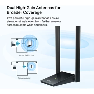 TP-LINK ARCHER-TX20U PLUS WIRELESS USB ADAPTER (ยูเอสบีไวไฟ)AX1800 DUAL BAND -LIFETIME