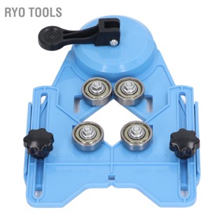 Ryo Tools  Ryo Tools ตัวระบุตำแหน่งคู่มือการเจาะรูสีน้ำเงินพร้อมถ้วยดูดสว่านเจาะรูไกด์จิ๊กสำหรับกระเบื้องหินอ่อนแก้ว