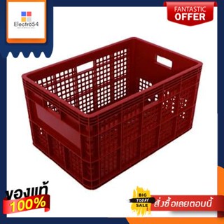 ลังผลไม้พร้อมหูจับ KASSA HOME รุ่น VCP-426RD ขนาด 55 x 37 x 30 ซม. สีแดงFruit Crate with Handle  VCP-426RD Size 55 x 37