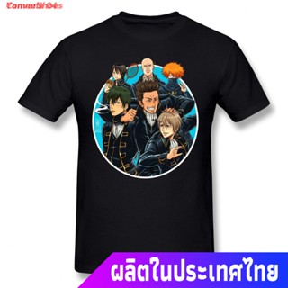 ConverShoes เสื้อยืดแขนสั้น Yameela 04 New Shinsengumi Print Cotton T-Shirt GinTama For Men Fashion Streetwear Disc_08