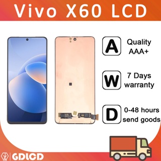 อะไหล่หน้าจอสัมผัส LCD แบบเปลี่ยน สําหรับ vivo x60 vivo x60 V2045