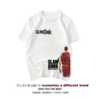 Sakuragi Flower Road Basketball Cartoon Slam Dunk T-shirt Mens Short Sleeves Te樱木花道篮球卡通灌篮高手T恤男士短袖 青少年潮装男纯棉4.23_07