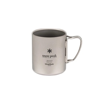 Titanium Double Wall Mug 300 (Snow Peak 2023) Model MG-152แก้วน้ำไททาเนียมผนังสองชั้น