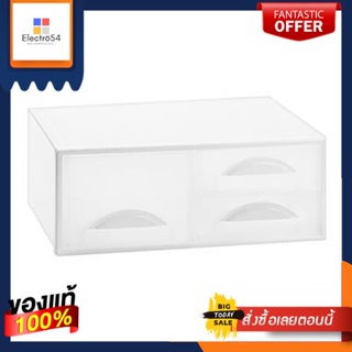 ตู้ลิ้นชักอเนกประสงค์ 1 ชั้น 3 ช่อง OTTO รุ่น DWX-9343-TPX ขนาด 51 ซม. สีขาวMultipurpose Drawer Cabinet 1 Tier 3 Compart