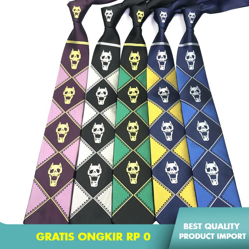 JoJos Japanese Tie Fantastic Adventure Kira Yoshikage Kujo Tie JoJo S Killer Queen รอง JK Arrow องค์