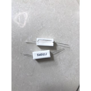 0.1R 5W Axial ขา Ceramic Resistor สินค้าพร้อมส่งจากไทย