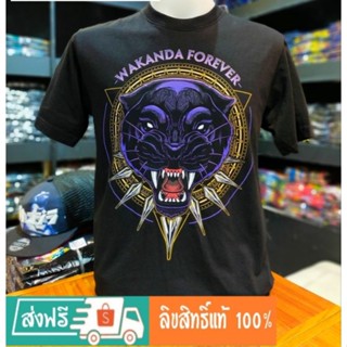 เสื้อMarvelลิขสิทธิ์แท้_ลายBlackPanther.สีดำ(MVX-119)