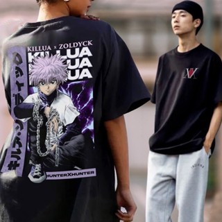 Korean Fashion Casual Anime Graphic T shirt Unisex White Oversize Streetwear Tees OP2_02