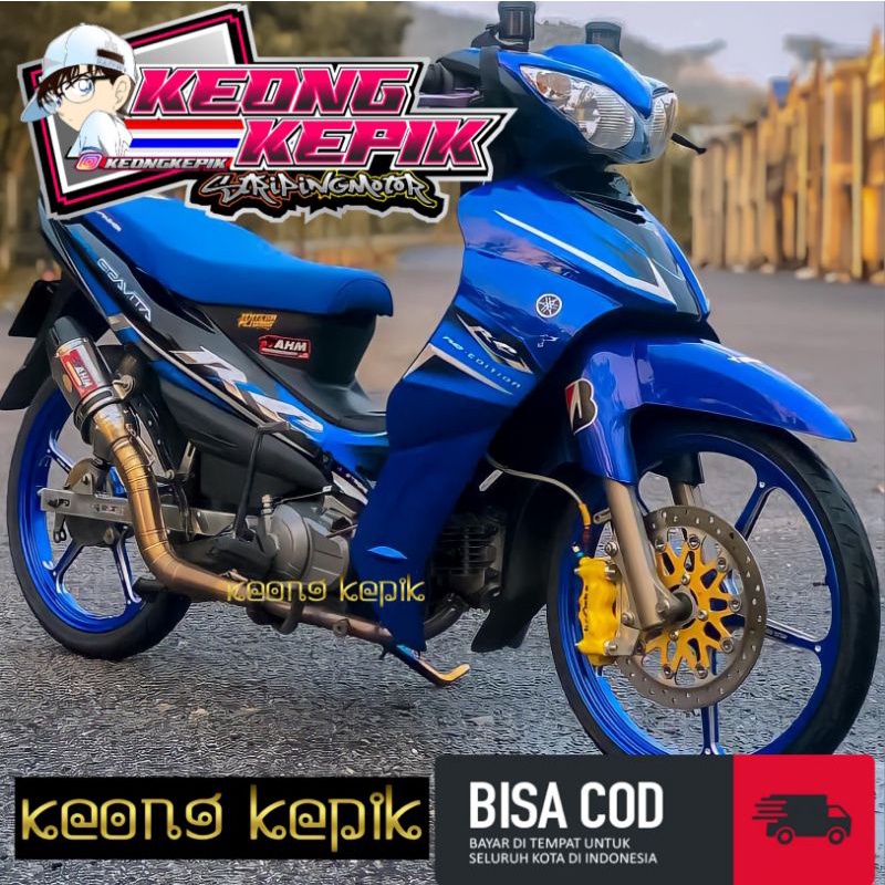 (ของขวัญฟรี) YAMAHA JUPITER Z/SPARK 115 GRAVITA RC EDITION STR MOTORCYCLE VARIATION STRIPING STICKER