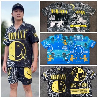 Everyday.Chic.Bkk ชุดเซท​ เชิ้ต​ กางเกง​ Nirvana จาก Huak Brand (ขายแยกชิ้น)