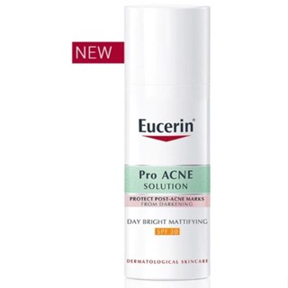 ✨️New✨️ เดย์แมท | ยูเซอริน Eucerin ProACNE Solution Day Bright Mattifying SPF30 50ml. ลดรอยสิว ให้ผิวดูกระจ่างใส