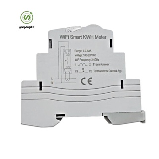 Tuya เครื่องวัดพลังงานอัจฉริยะ WiFi เฟสเดียว 100A Din Rail วัดโวลต์มิเตอร์ แอมมิเตอร์ พลังงาน ATMS1603