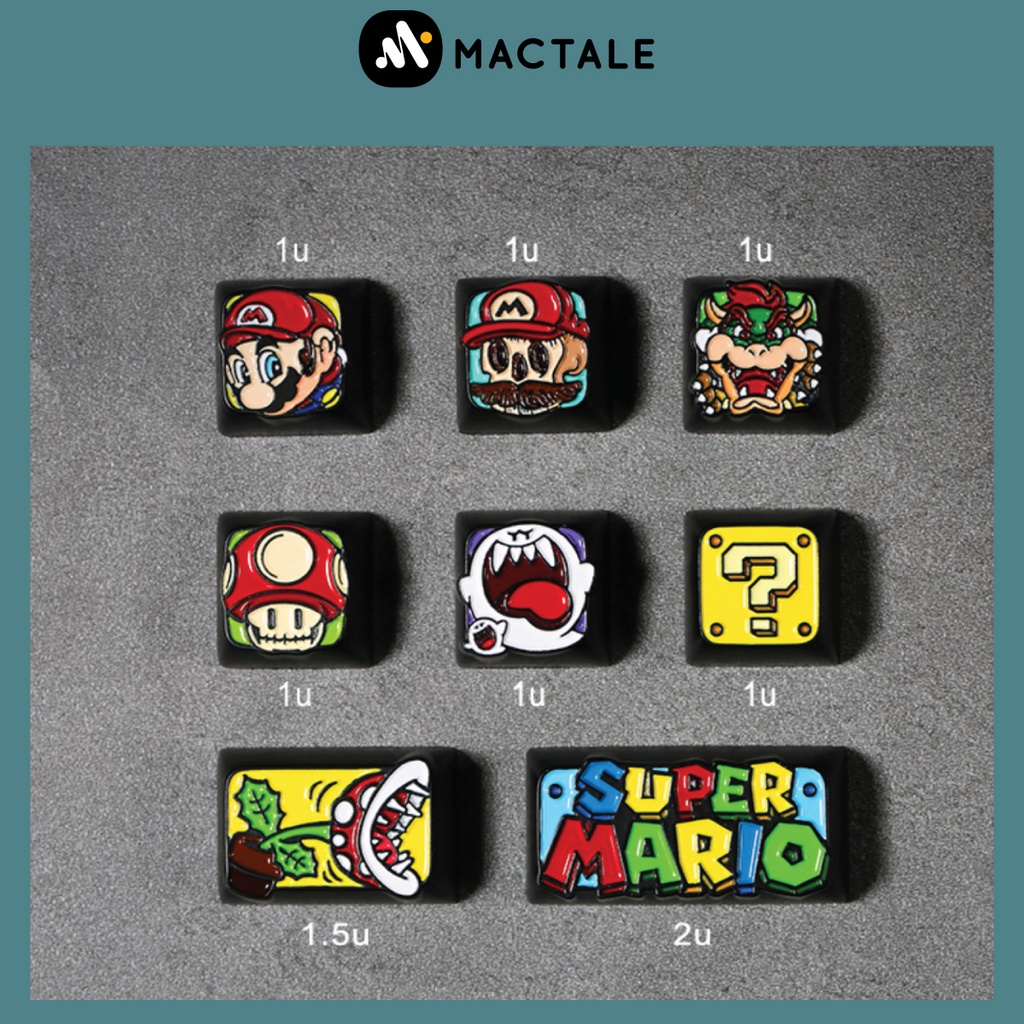 Mactale Artisan Mario Keycaps zinc-magnesium alloy คีย์แคป สำหรับ mechanical keyboard ปุ่ม ESC มาริโอ้