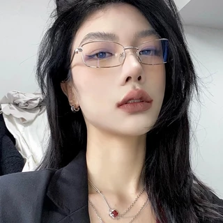 Roselife แว่นตา กรอบโลหะ ทรงสี่เหลี่ยมผืนผ้า แคบ สําหรับผู้ชาย ผู้หญิง