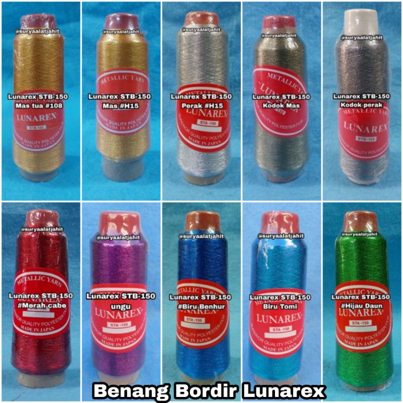 ด้ายปัก St.Metalic กบทอง/เงิน = rp. 18,000/±125gm