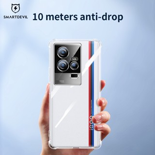 SmartDevil เคสโทรศัพท์มือถือแบบใส กันกระแทก ลายปีศาจ เรียบง่าย สําหรับ VIVO iQOO 11 iQOO 11Pro