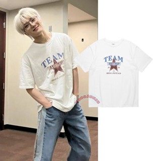 Team MAHHAGRRID Star Screen Printing T-Shirt In stray kids style_11