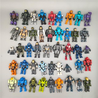 ♣Mega Blocks Mega Blocks halo ของเล่นตัวต่อโมเดลตุ๊กตาขนาดเล็กที่สามารถเคลื่อนย้ายได้