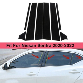 【TokTik Hot Style】ฝาครอบเสาประตูหน้าต่างรถยนต์ สําหรับ Nissan Sentra 2020-2022 8 ชิ้น ต่อชุด