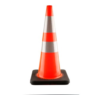 TRAFFIC กรวยจราจรพร้อมฐานยาง RIGHT 70 ซม. สีส้มTRAFFIC CONE WITH RUBBER BASE RIGHT 70CM ORANGE