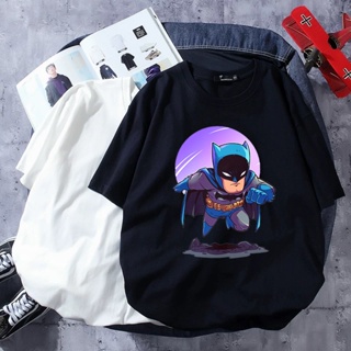 BATMAN CHIBI MARVEL T-SHIRT WOMEN MEN BAJU LENGAN PENDEK PEREMPUAN UNISEX TEE 100%KAIN COTTON PLUS SIZE 2XL OVERSIZ_04