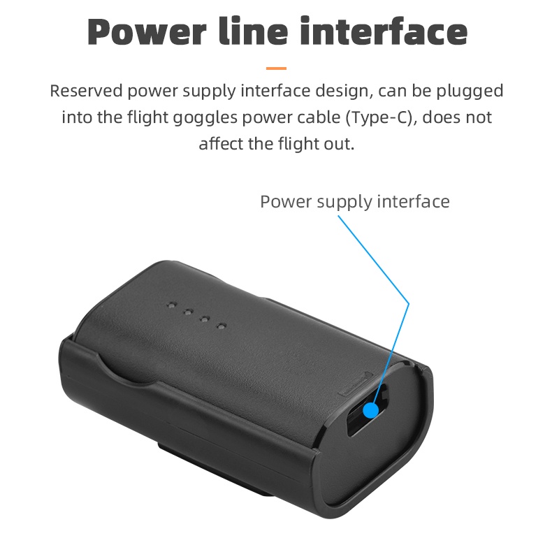 สายชาร์จพาวเวอร์ซัพพลาย แบบพกพา สําหรับโดรน DJI Avata Goggles 2