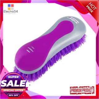 FLOOR/WALL แปรงไนลอนขัดพื้น/ผนัง BE WISH CURVE สีม่วงFLOOR/WALL CLEANING BRUSH WITH NYLON BRISTLES BE WISH CURVE PURPLE