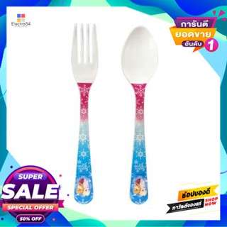 Cutlery ชุดช้อนส้อมเมลามีน Frozen Flower Ware รุ่น Sp/F2358.Melamine Cutlery Set Frozen Flower Ware Model Sp/F2358.