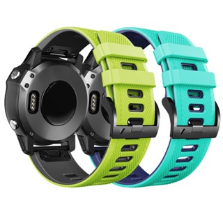 สายนาฬิกาข้อมือยาง 26 มม. 22 มม. แบบเปลี่ยน สําหรับ Garmin Forerunner 965 955 945 935 Quaitx 3 5 7X 7