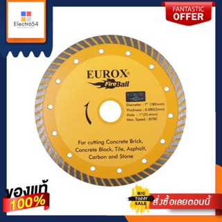 WET/DRY ใบตัดเพชรแห้งและเปียก EUROX 7 นิ้วWET/DRY CUTTING DIAMOND BLADE EUROX 7IN