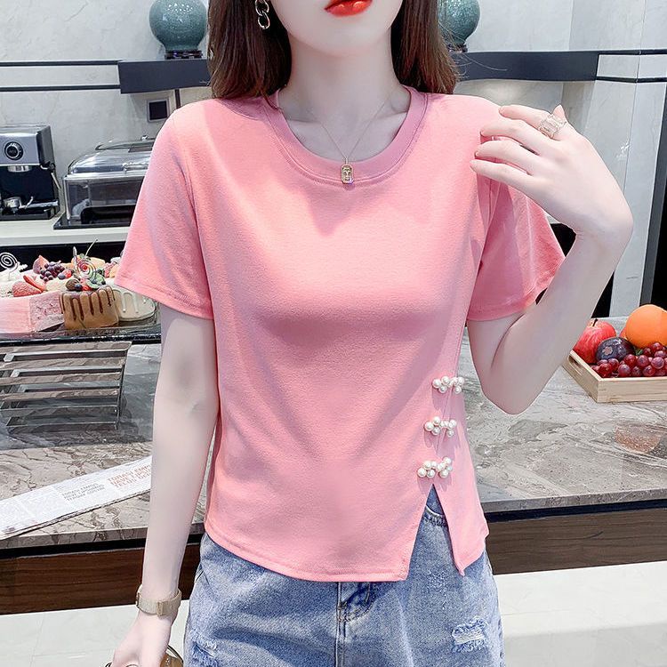 เสื้อยืดแขนสั้น พลัสไซซ์ สวยงาม แฟชั่นฤดูร้อน สําหรับผู้หญิง